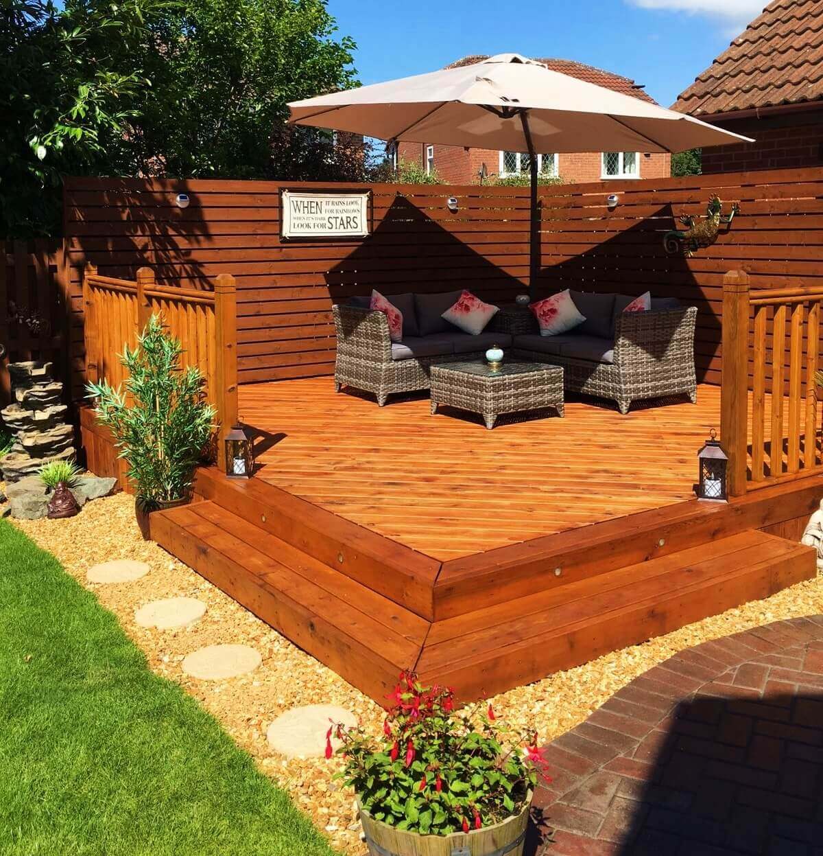 Decking Corner Feature Liverpool By Abel Landscapes 6849