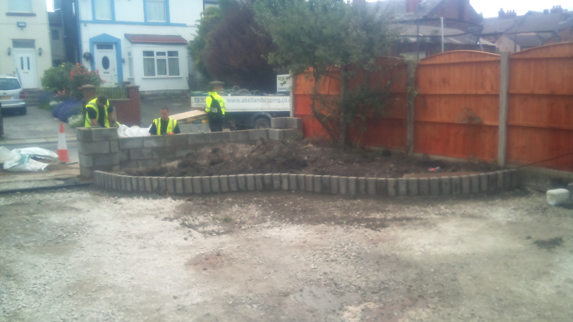 Rendered Wall & Driveway Wavetree | Abel LandscapesAbel Landscapes