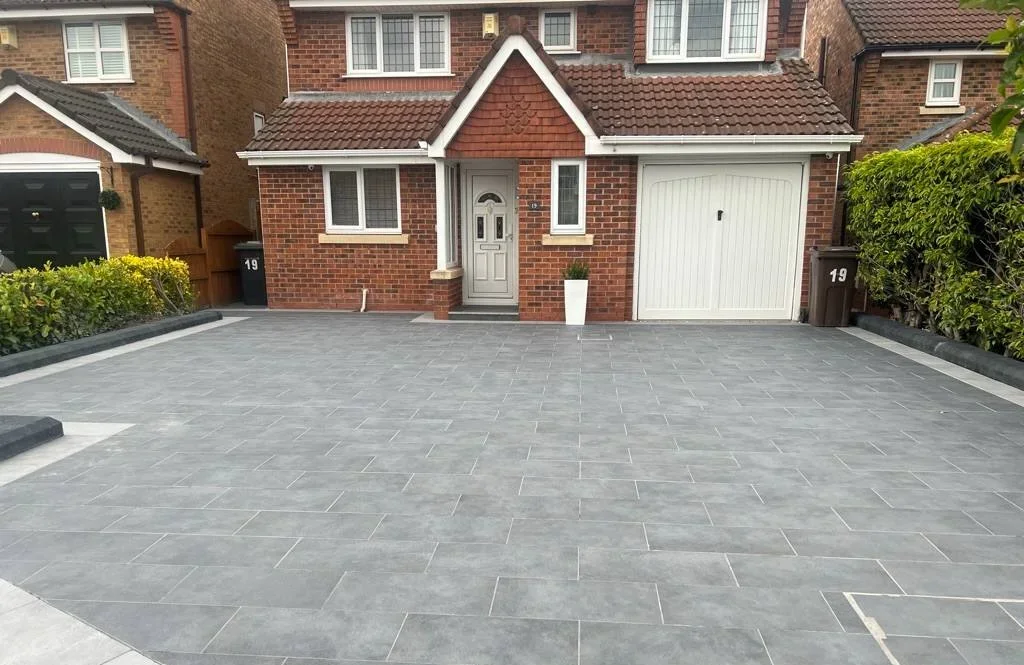 porcelain driveways liverpool by abel landscapes